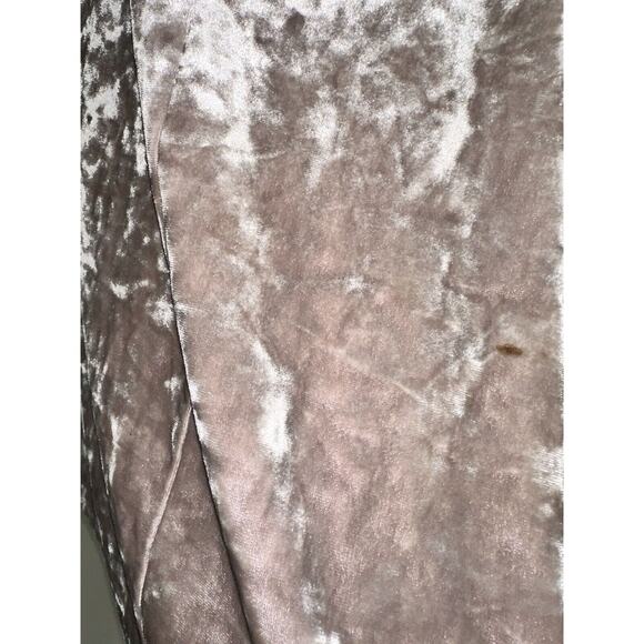 2 Velvet Dress Lot Medium Black Cotton On Silver Gray Slip Forever 21 Velour - Picture 5 of 9